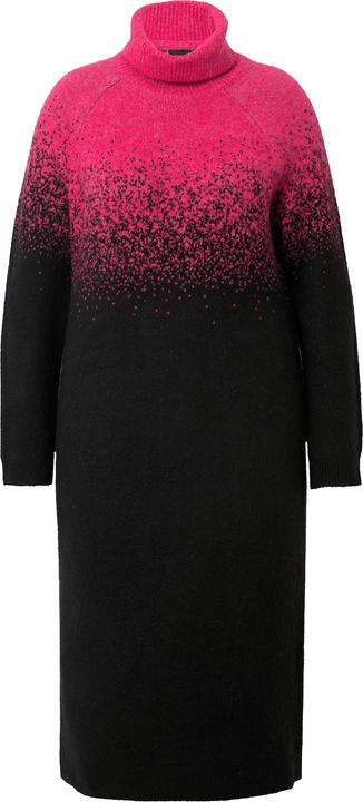 Immagine prodotto Ulla Popken Abito midi in maglia, sfumature di colore, collo alto, manica lunga (46, 48)