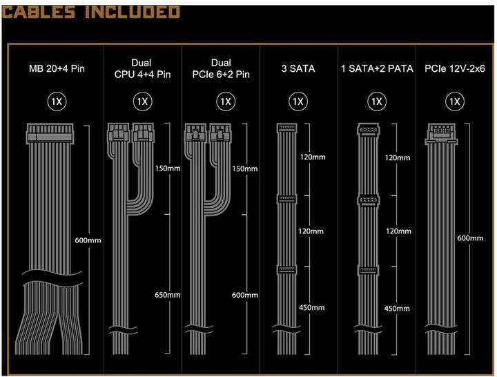 Produktbild AsRock Challenger CL-750B 750W 80+ Bronze PSU (750 W)