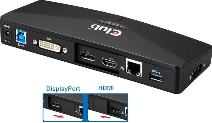 Produktbild Club 3D Csv-3103d (USB-B, 9 Ports)