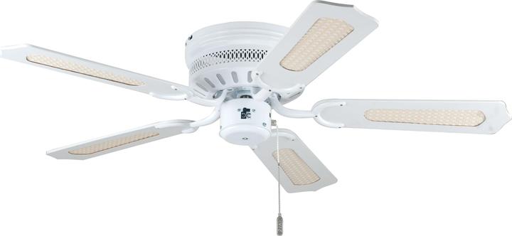 Deko Deckenventilator White Liane mit Zugschalter 132 cm