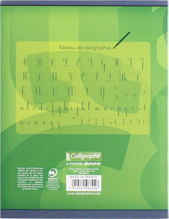 Image du produit Clairefontaine Ligne 8000 CARTE (A5, Pointillés, Couverture souple)