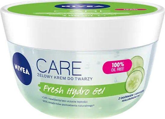 NIVEA Care Fresh Hybrid Gel face cream for oily and combination skin with hyaluronic acid 100ml (100 ml, 24h cream)