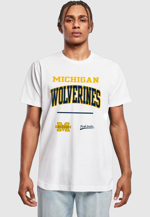 Produktbild Merchcode Michigan University - Wolverines Text T-Shirt - 187915 (M)