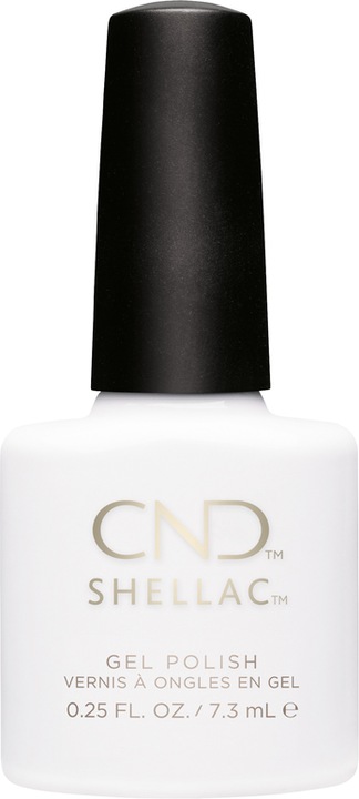 Produktbild CND Shellac UV Color Coat Cream Puff (Weiss, Gel-Effekt Nagellack)