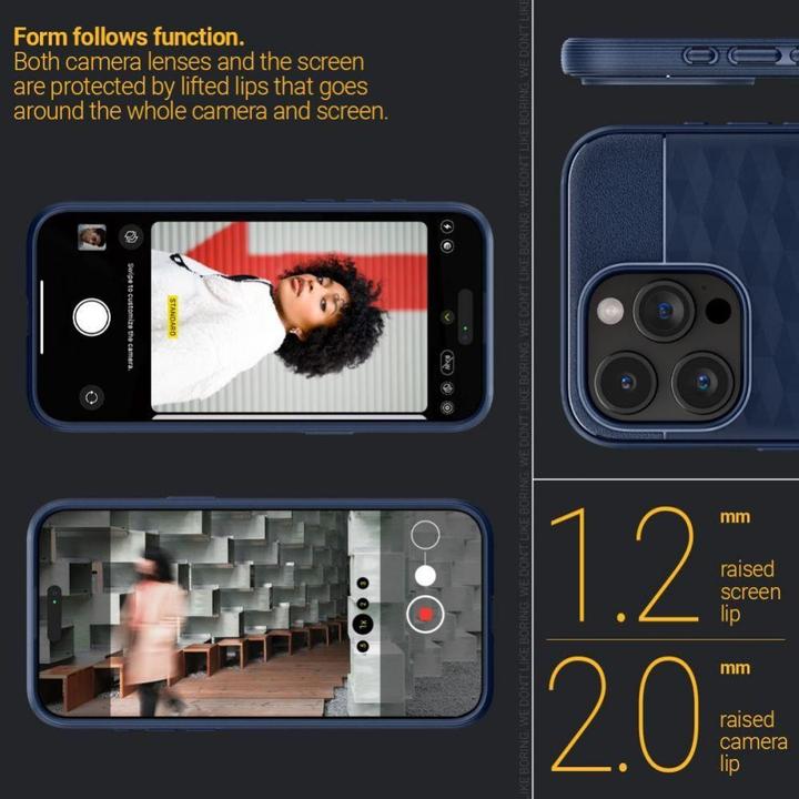 Actual product image Caseology Parallax MAG iPhone 15 Pro Max 6.7" Magsafe Granatowy/Midnight Blue ACS06615 (Apple iPhone 15 Pro Max)