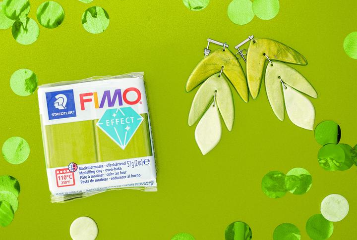 Actual product image Fimo Mod.masse effect green metallic