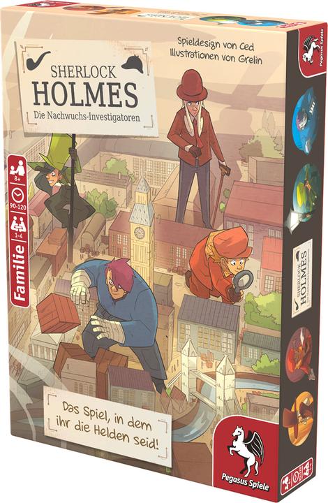 Produktbild Pegasus 36022G - Sherlock Holmes - Die Nachwuchs-Investigatoren,Krimi-Comic-Spiel ab 8 Jahre (DE-Ausgabe) (Deutsch, 1 - 4 Spieler)