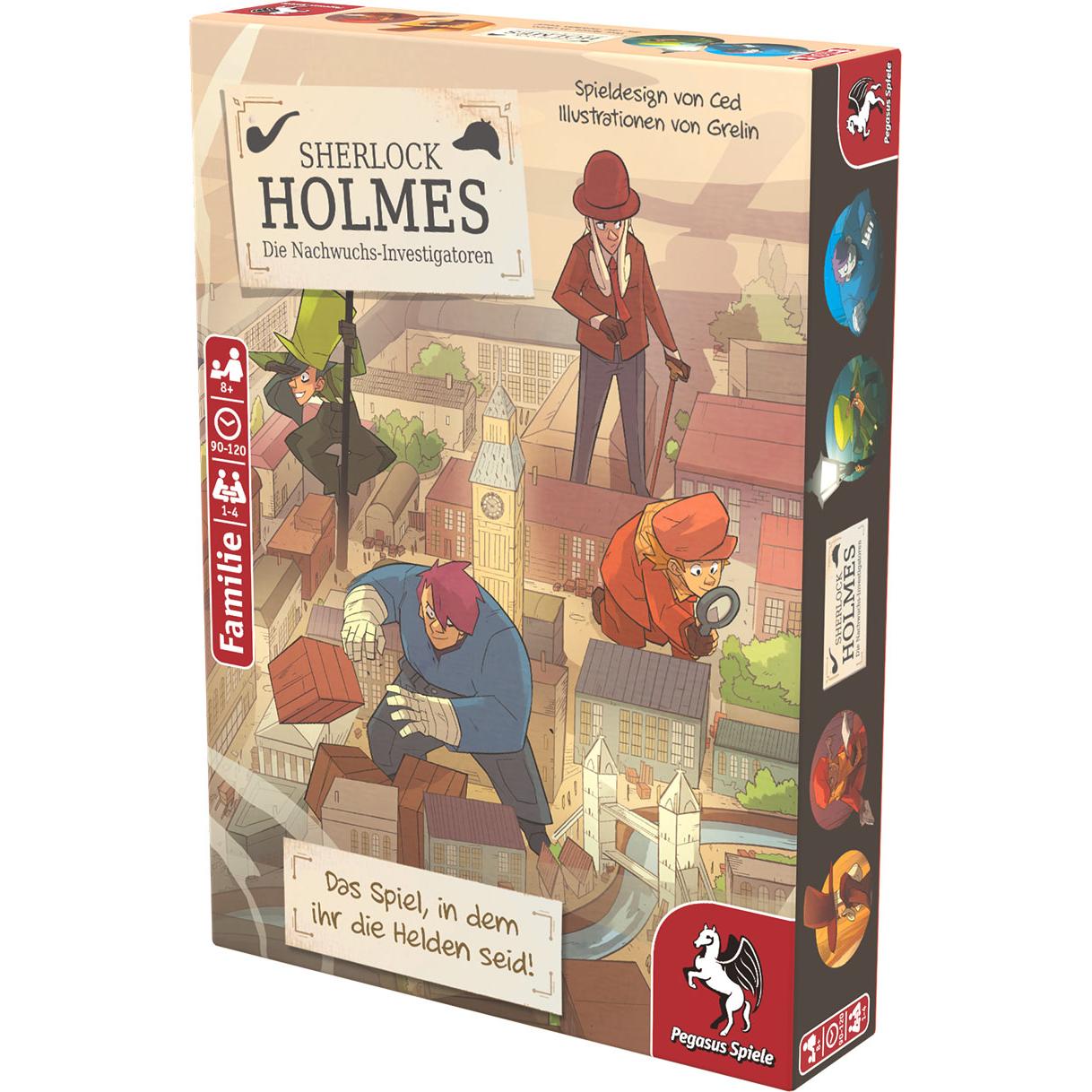 Pegasus 36022G - Sherlock Holmes - Die Nachwuchs-Investigatoren,Krimi-Comic-Spiel ab 8 Jahre (DE-Ausgabe) (Deutsch)