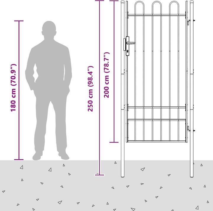 Produktbild vidaXL Zauntor
