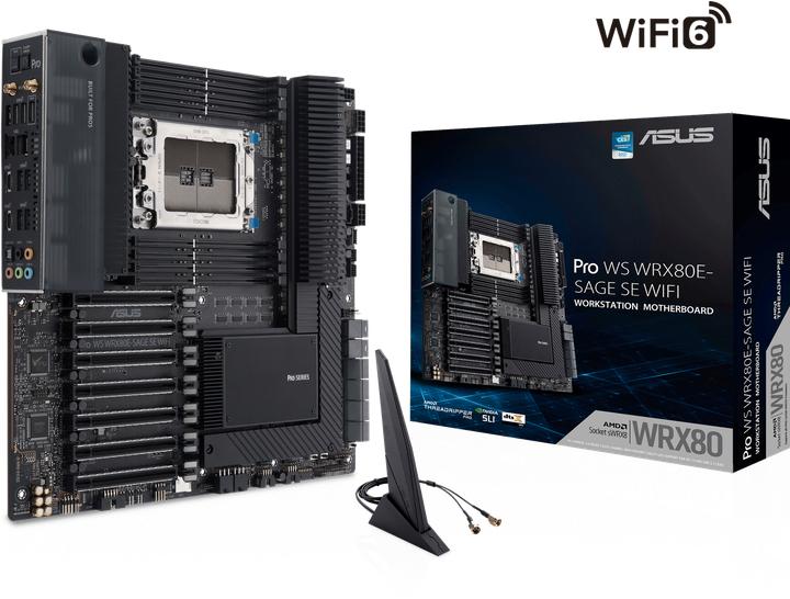 Image du produit ASUS Pro Ws Wrx80e-Sage Se Wifi (sWRX8, AMD WRX80, E-ATX)