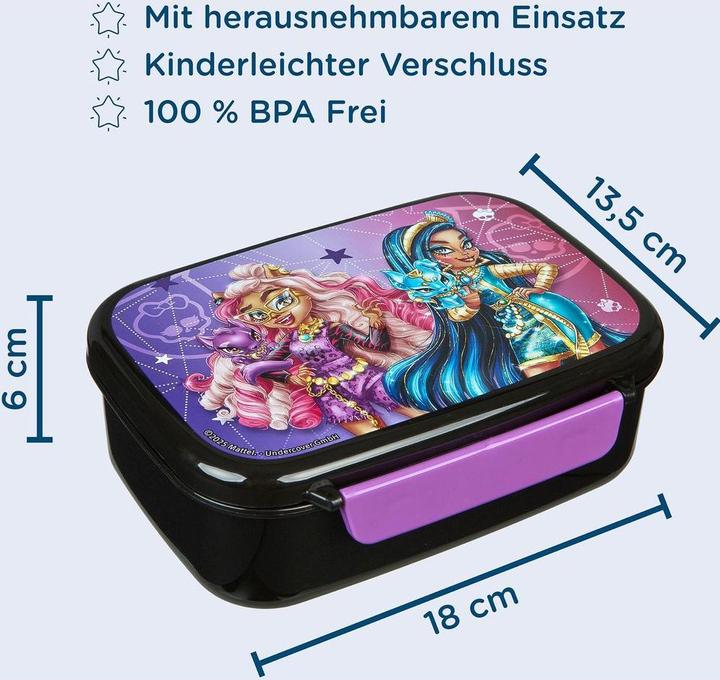 Produktbild Scooli Lunchbox Monster High Dunkelviolett/Schwarz, Materialtyp