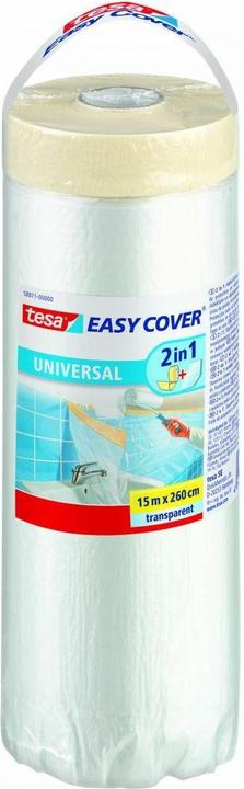 Produktbild tesa 58871-00000-00 Plástico protector + cinta de pintar, Durchsichtig (2600 mm)