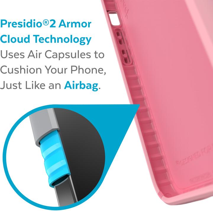 Image du produit speck Presidio2 Pro - Etui pour iPhone 13 Pro avec revêtement MICROBAN (Rosy Pink/Vintage Rose) (Apple iPhone 13 Pro)