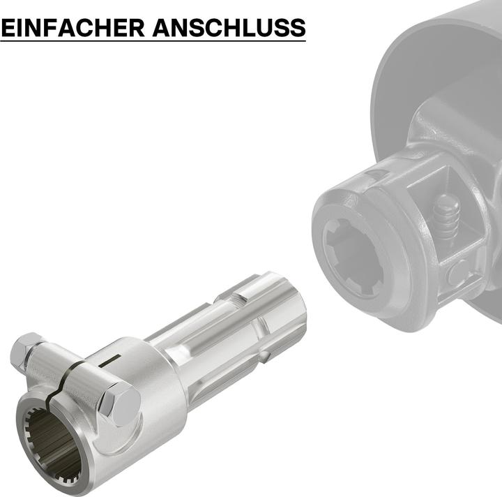 Actual product image Wiltec Adaptor Sleeve for PTO Shaft 175 mm w/ 1 3/4" 20N Spline Housing and 1 3/4" 6T Output Shaf (Tractor accessories)