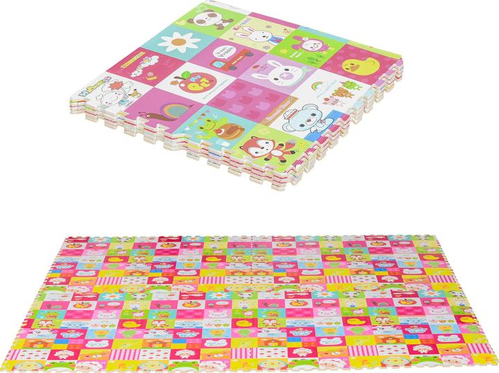 Image du produit Homcom Tapis puzzle 16 pièces (61.5 x 61.5 x 1 cm)