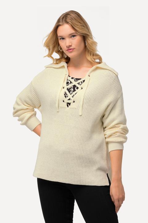 Immagine prodotto Ulla Popken Maglione con lavorazione, collo da marinaio e maniche lunghe (56)