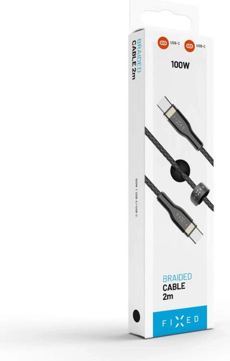 Produktbild Fixed Geflochtenes Kabel USB-C/USB-C (2 m, USB 2.0, 100 W)