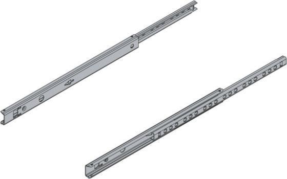 Immagine prodotto Hettich Schubladenschiene Teilauszug 220-355 mm verzinkt 9136679 2 Stück