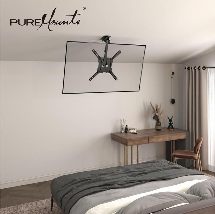 Produktbild PureMounts Deckenhalterung PM-SLOPE-55 (Decke, 20 kg, 23" - 55")