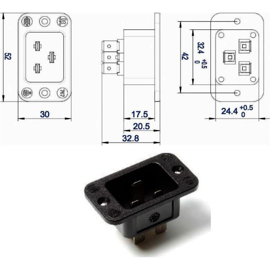 Thumbnail - Bachmann, Netzstecker + Netzkupplung, Kaltgeräte-Steckverbinder