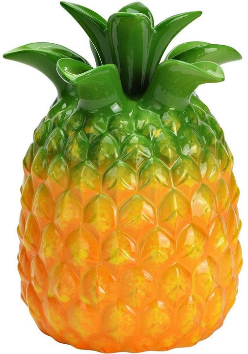 G. Wurm Vase Ananas aus Keramik, Gelb (B/H/T) 15x21x15cm (1x)