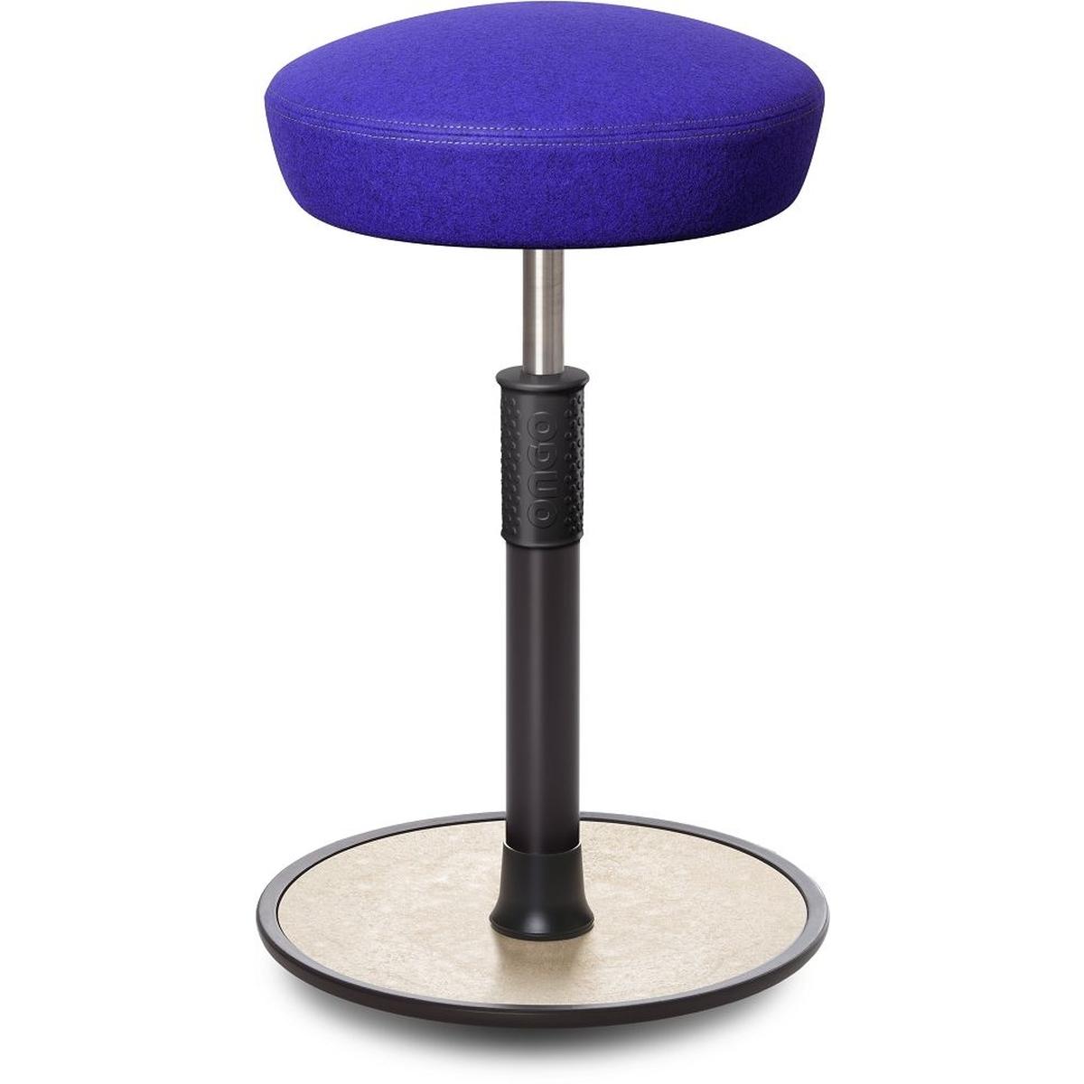 Ongo, Bürostuhl, Sitz- Stehhocker Free Tall Hutsitz kvdrat Divina Mel. Royalblau schw. /creme