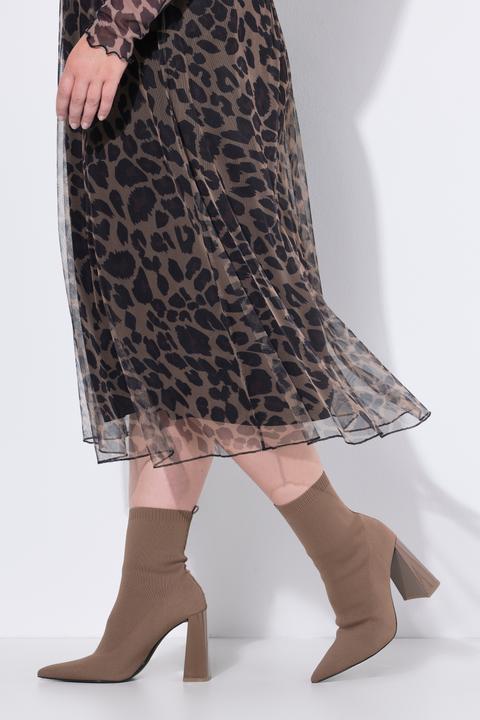 Image du produit Miamoda Robe midi coupe évasée, tulle avec motif léopard (54)