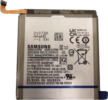 Image du produit Samsung Batterie Li-Ion EB-BS901ABY pour S901B Galaxy S22