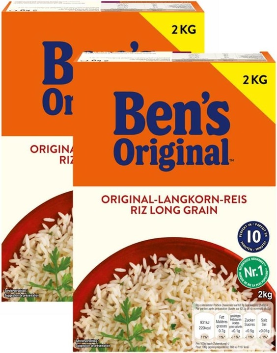 Immagine prodotto Ben's Original Il riso a chicco lungo dello zio Ben 10 minuti (4000 g)