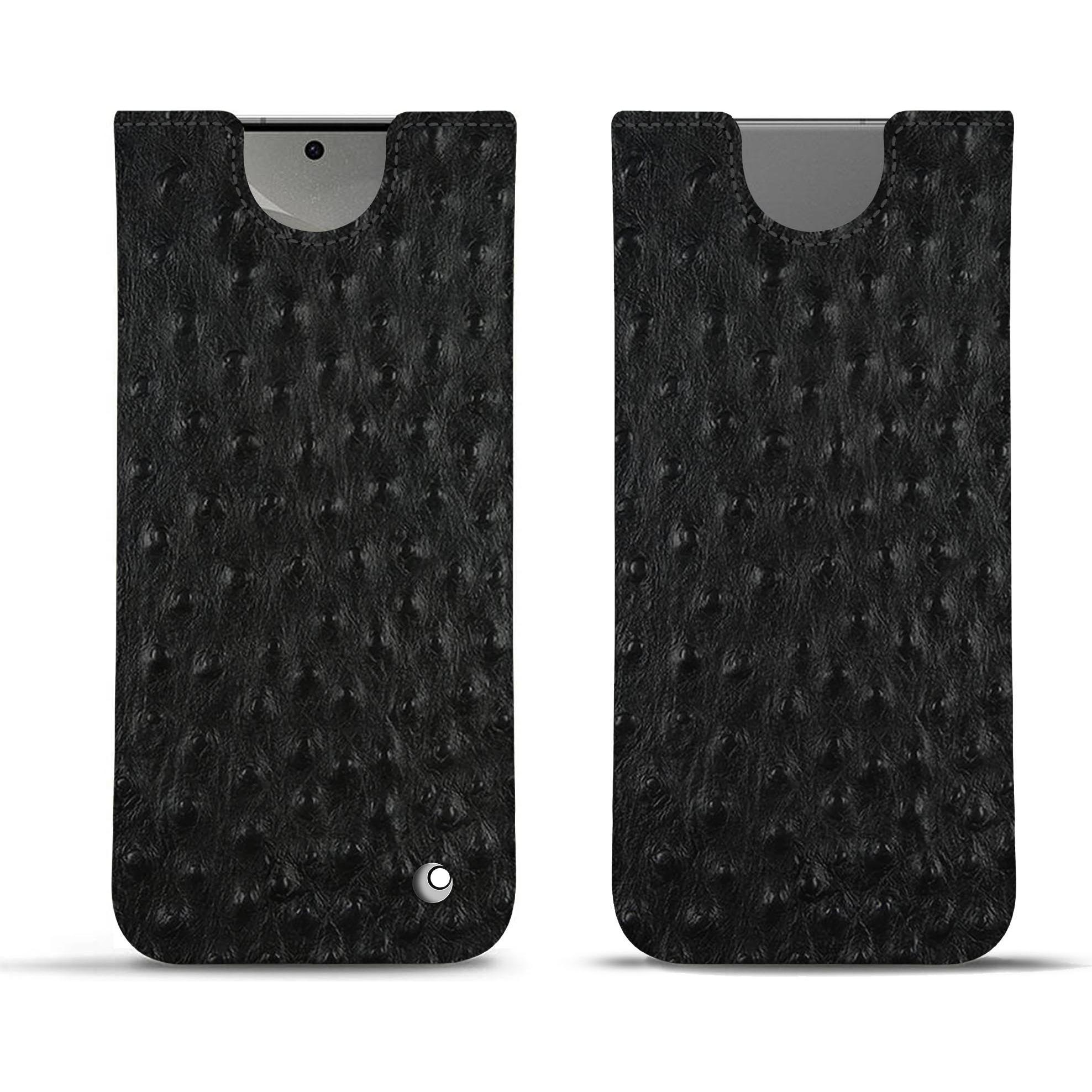 Noreve Lederschutzhülle (Samsung Galaxy S24), Smartphone Hülle, Schwarz