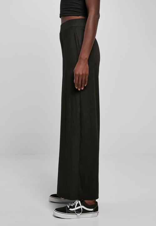 Produktbild Urban Classics Ladies Rib Jersey Wide Leg Pants (L)