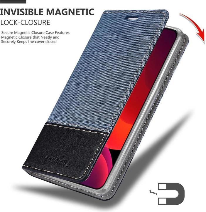 Actual product image Cadorabo Book Jeans Optics Cover (Apple iPhone 12 Pro Max)