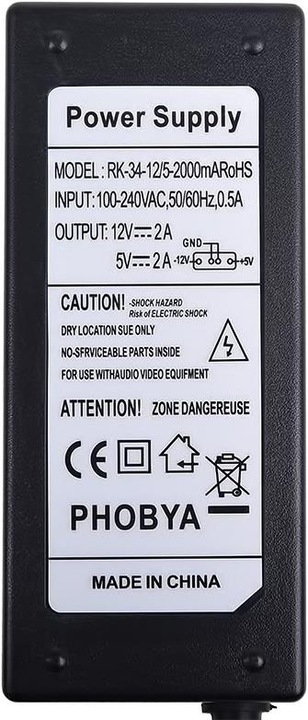 Actual product image Phobya External power supply 230V on 4Pin Molex