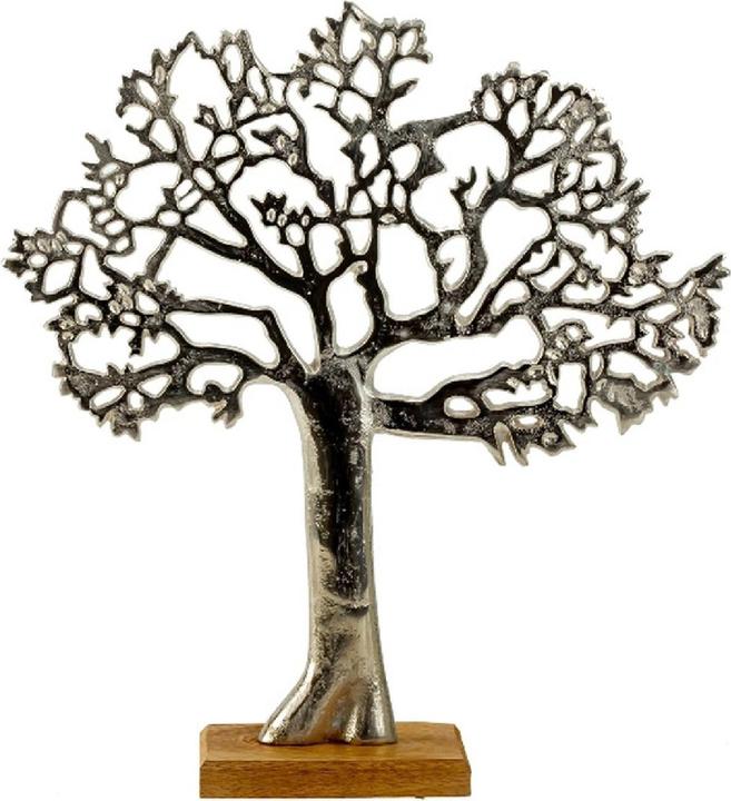 Actual product image IKO Tree on a wooden base h = 34.5cm w = 31cm
