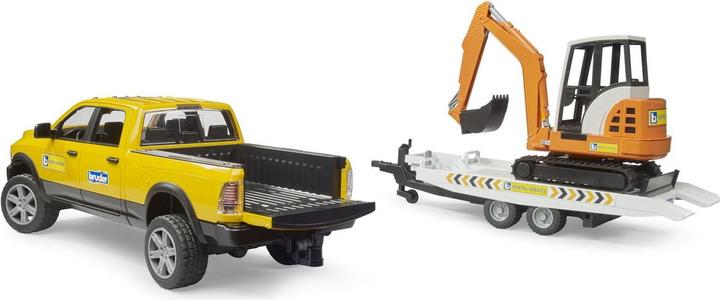 Actual product image Bruder RAM Rental Service mit Minibagger
