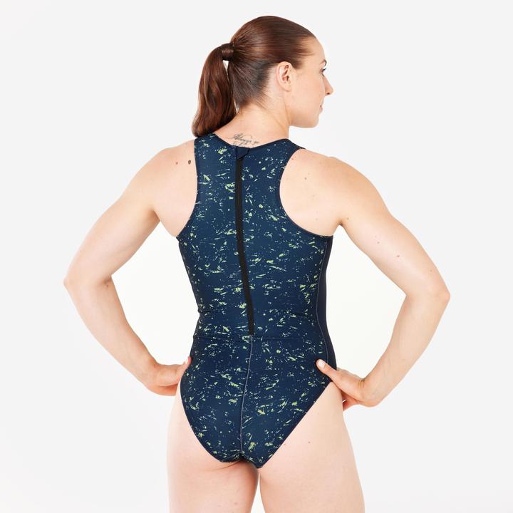 Produktbild Nabaiji Badeanzug Wasserball Damen - All Sand dunkelblau (40, 42)