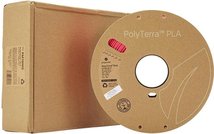 Image du produit Polymaker PolyTerra PLA - Rose - 1.75mm (PLA, 1.75 mm, 1000 g, Rose)
