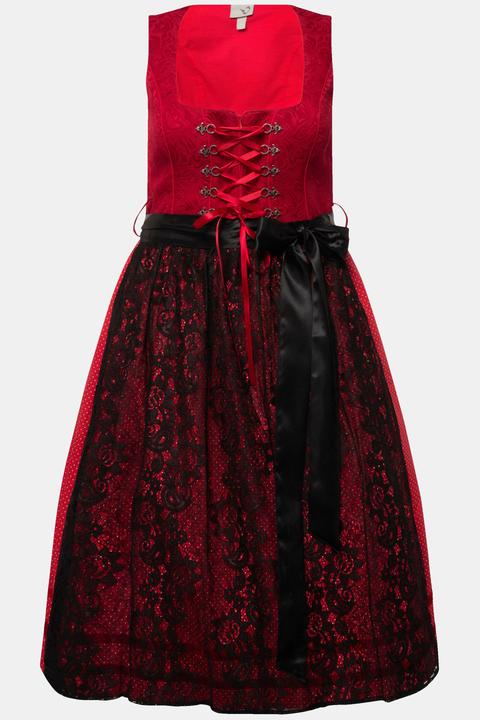 Actual product image Ulla Popken Floral Lace Apron Dirndl (48)