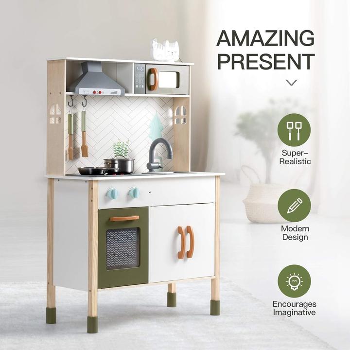 Actual product image Robud Wooden Play Kitchen Set