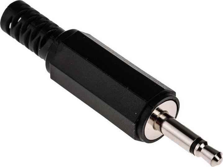 RS PRO Klinken-Stecker 3,5 mm Gerade S/W Kabelmontage