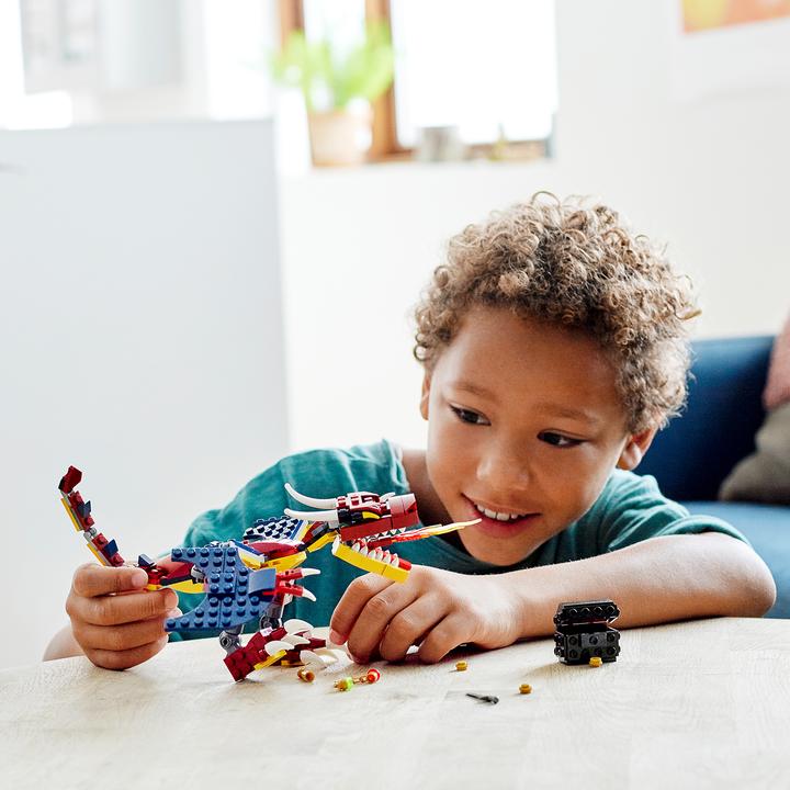 Produktbild LEGO Feuerdrache (31102, LEGO Creator 3-in-1)