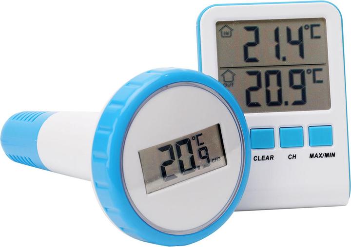 Actual product image Casativo Set of 2 digital pond and pool thermometers with LCD, IPX8