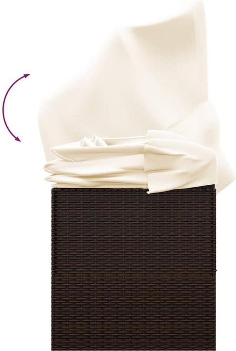 Produktbild vidaXL Outdoor Loungebett (58 cm)