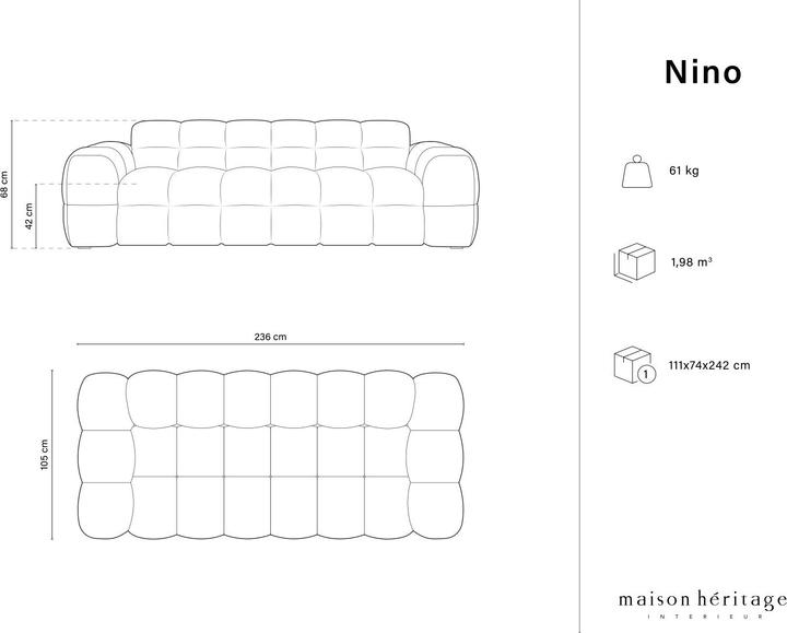 Actual product image Maison Heritage Nino (3-seater)