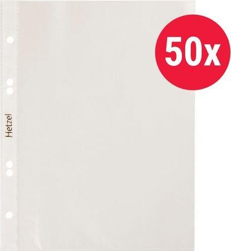 Produktbild Rexel HETZEL Prospekthülle Economic, A6, PP, genarbt, 0,075 mm oben offen, Lochung: 80-27-47-27, mit Lochr (A6, 50 x)