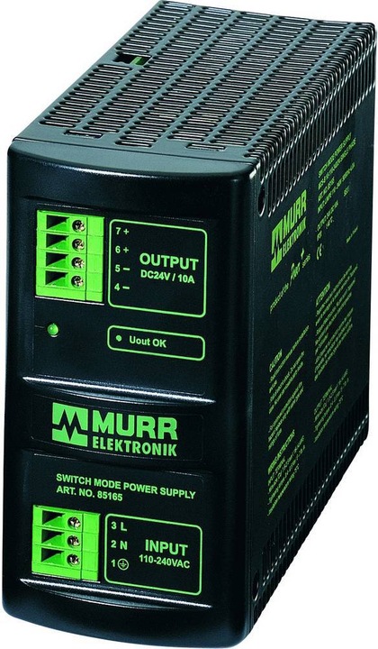 Produktbild Murr Elektronik MCS-B Schaltnetzteil 1-phasig IN: 100-265VAC OUT: 24V/10ADC