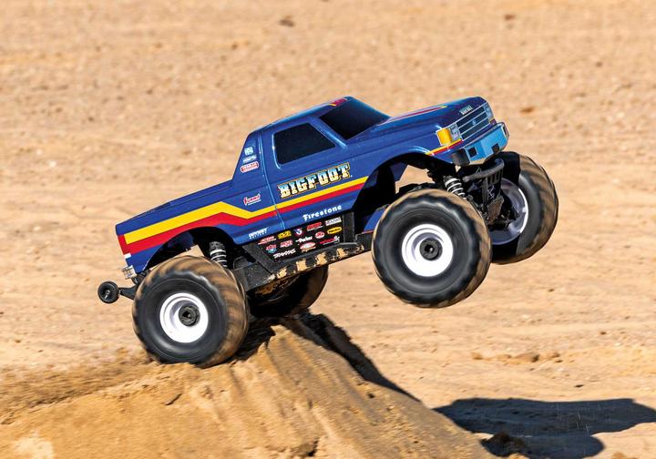 Produktbild Traxxas Bigfoot 4x4 BL-2S 1/10 Monster Truck RTR blau, ohne Akku und Ladegerät (RTR Ready-to-Run)