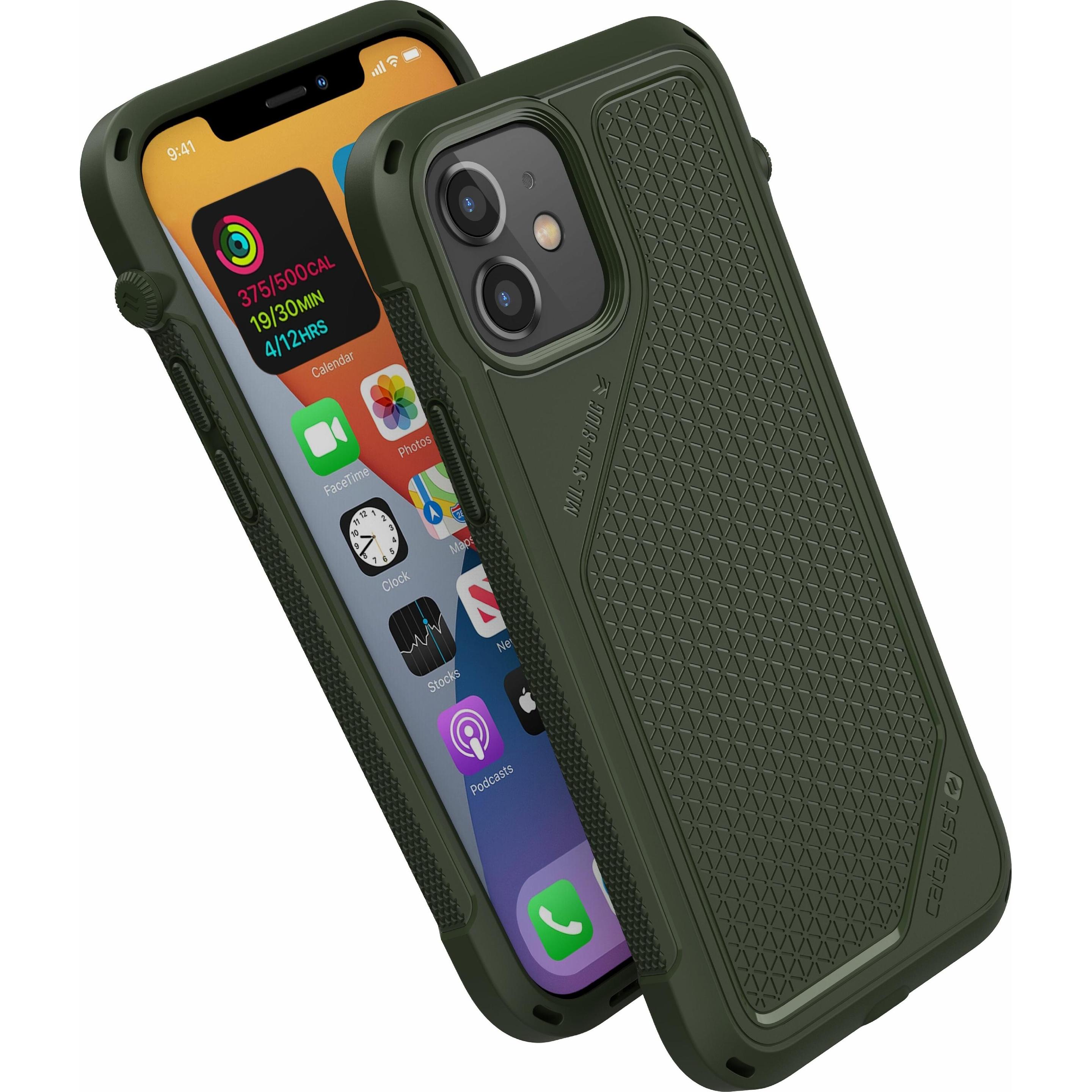 Catalyst Custodia protettiva per cellulare Vibe (6.1 pollici) Cover (Apple iPhone 12, Apple iPhone 12 Pro), Cover smartphone, Verde