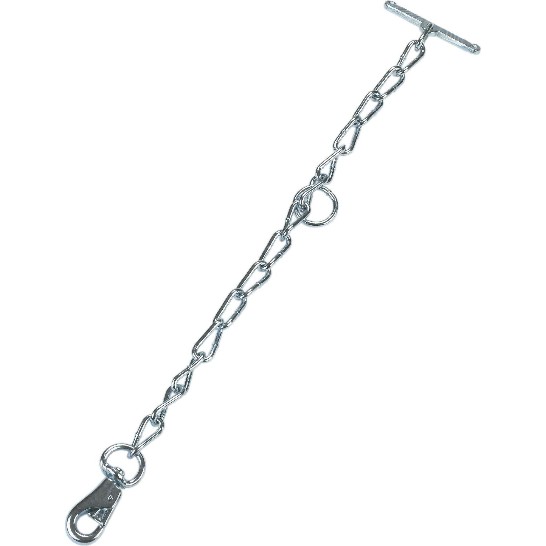 Kerbl, Tassello, Catena singola con moschettone e alamaro, 5mm