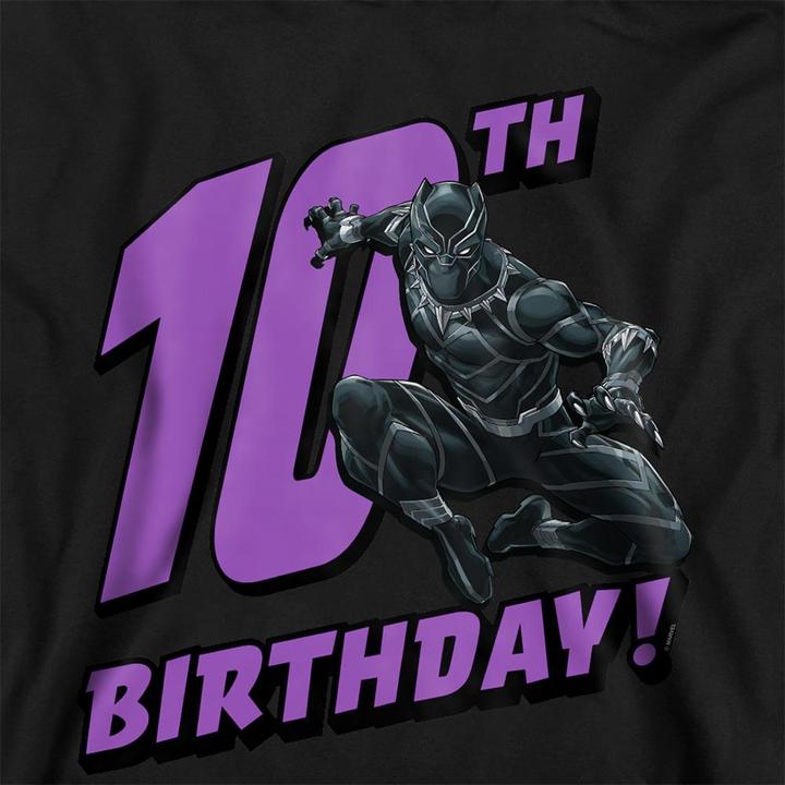 Produktbild Black Kapuzenpullover Zum Überziehen meliert 10. Geburtstag (128)